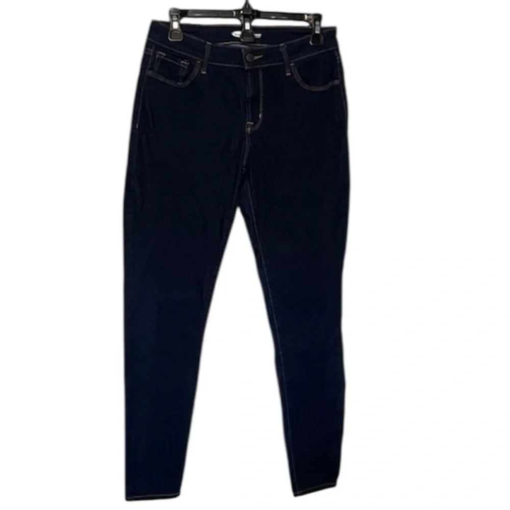 Old Navy Rockstar Super Skinny Women's Deep Indigo Jeans, midrise